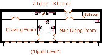 Floorplan of the upper floor