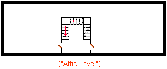 Floorplan of the attic level