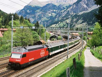 SBB Re460 at Kandersteg